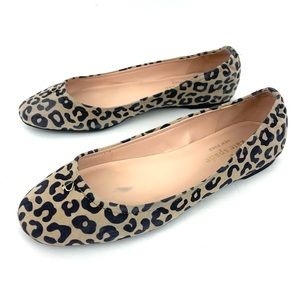 Kate Spade Keaton Suede Leopard Print Ballet Flats